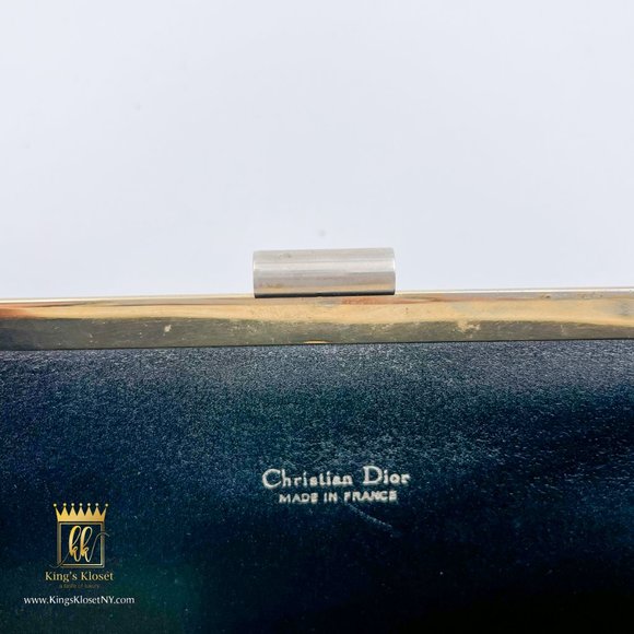 CHRISTIAN DIOR TROTTER VINTAGE KISSLOCK CLUTCH BAG - Picture 4 of 8